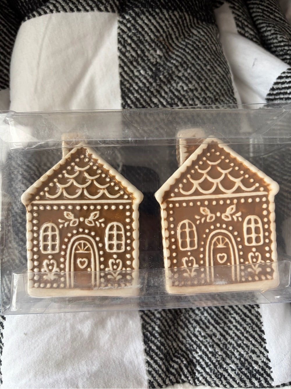 Holiday Gingerbread House salt and pepper set